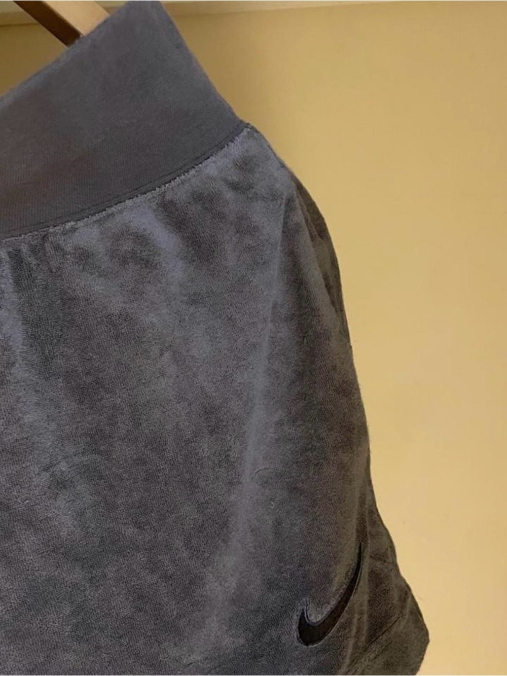 Nike Charcoal Gray Velour Mini Skirt